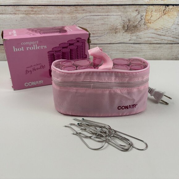 Conair Compact Hot Rollers Set of 10 On-The-Go Styling - Picture 3 of 4